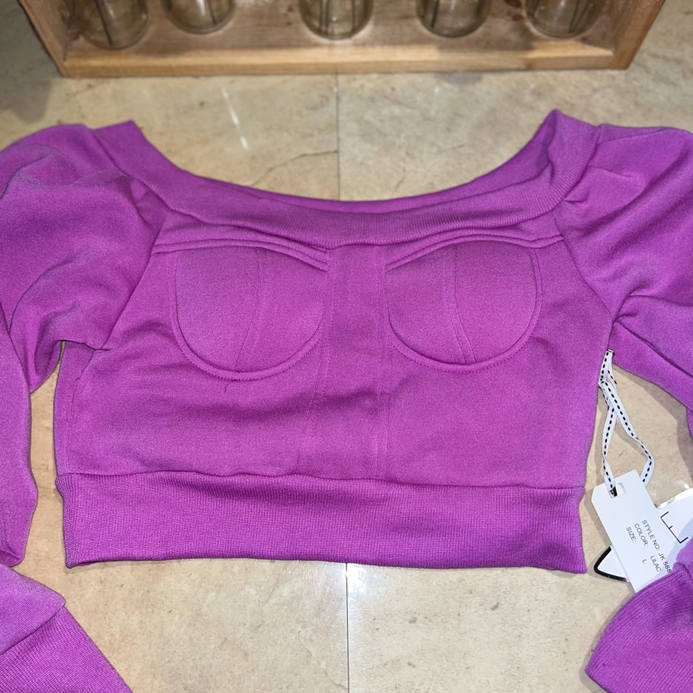 Off the shoulder sweatshirt